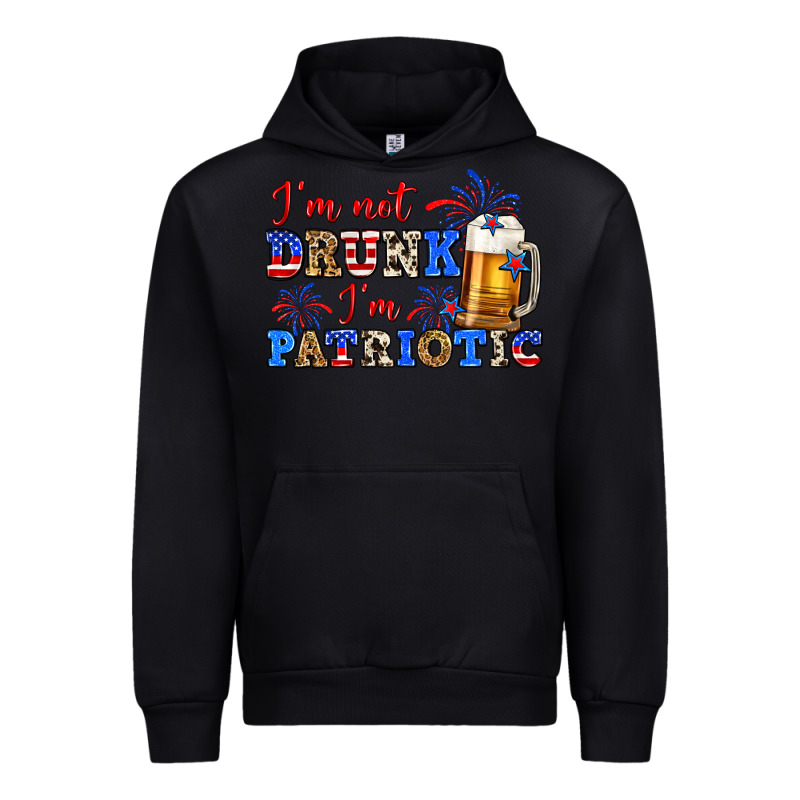I'm Not Drunk I'm Patriotic Zillion Urban Hoodie by Zillion Design Studio | Teevron