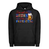 Pigment Black i'm not drunk i'm patriotic zillion Urban Hoodie - Zillion Design Studio