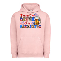 Pigment Salmon i'm not drunk i'm patriotic zillion Urban Hoodie - Zillion Design Studio