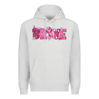 Dove Grey Breast Cancer Brave Premium Hoodie - texasbilliewilder