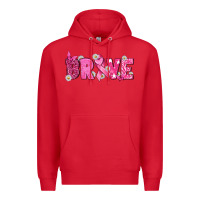 Red Breast Cancer Brave Premium Hoodie - texasbilliewilder