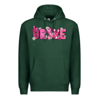 Sports Green Breast Cancer Brave Premium Hoodie - texasbilliewilder
