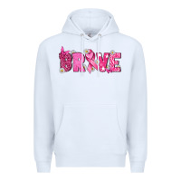 White Breast Cancer Brave Premium Hoodie - texasbilliewilder
