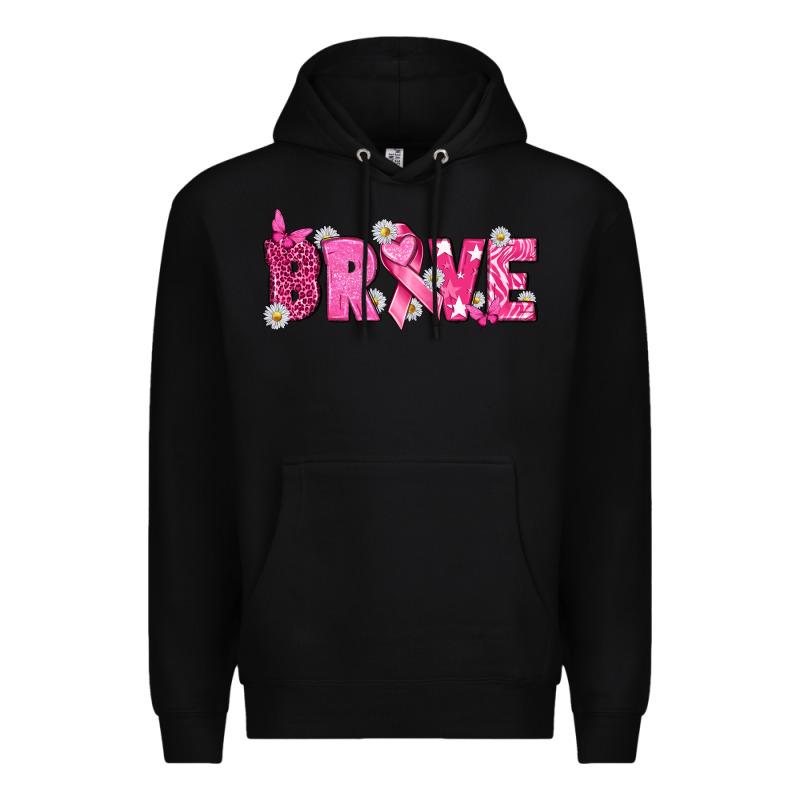 Breast Cancer Brave Premium Hoodie by texasbilliewilder | Teevron