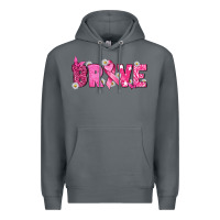 Rock Breast Cancer Brave Premium Hoodie - texasbilliewilder