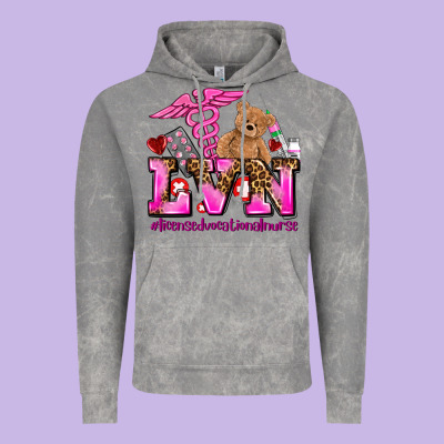 Valentines Day Lvn Licensed Vocational Nurse Vintage Hoodie Designed By Adodesignshop