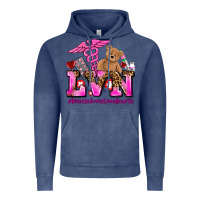 Vintage Denim valentines day lvn licensed vocational nurse Vintage Hoodie - AdoDesignShop