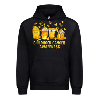 Black Childhood Cancer Awareness Coffee Cups Urban Hoodie - texasbilliewilder