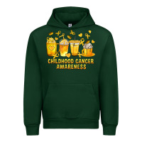 Forest Green Childhood Cancer Awareness Coffee Cups Urban Hoodie - texasbilliewilder