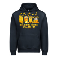Navy Childhood Cancer Awareness Coffee Cups Urban Hoodie - texasbilliewilder
