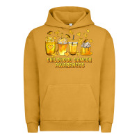 Pigment Peanut Butter Childhood Cancer Awareness Coffee Cups Urban Hoodie - texasbilliewilder