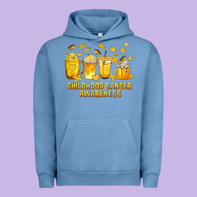 Childhood Cancer Awareness Coffee Cups Urban Hoodie Designed By Texasbilliewilder