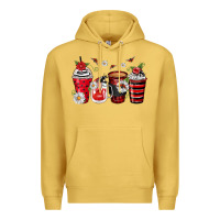 Antique Gold ladybug coffee cups Premium Hoodie - Zillion Design Studio