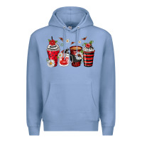 Colony Blue ladybug coffee cups Premium Hoodie - Zillion Design Studio