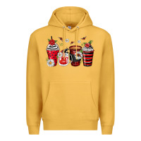 Mustard ladybug coffee cups Premium Hoodie - Zillion Design Studio