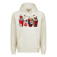 Oatmeal Heather ladybug coffee cups Premium Hoodie - Zillion Design Studio