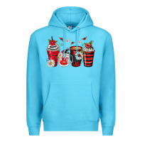 Ocean Blue ladybug coffee cups Premium Hoodie - Zillion Design Studio