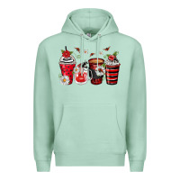 Seafoam ladybug coffee cups Premium Hoodie - Zillion Design Studio