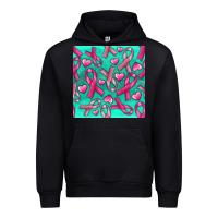 Black Cancer Ribbon with Heart Urban Hoodie - texasbilliewilder