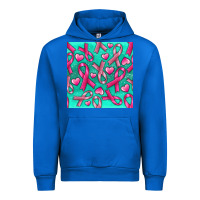 Cobalt Cancer Ribbon with Heart Urban Hoodie - texasbilliewilder