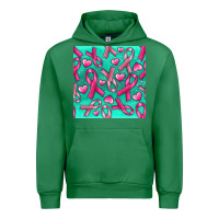Emerald Cancer Ribbon with Heart Urban Hoodie - texasbilliewilder