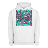 Pigment Lunar Rock Cancer Ribbon with Heart Urban Hoodie - texasbilliewilder
