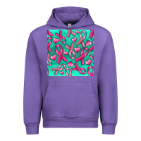 Tulip Cancer Ribbon with Heart Urban Hoodie - texasbilliewilder