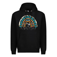 Black western mama rainbow Premium Hoodie - RanaPortraitStore
