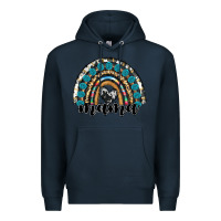 Navy western mama rainbow Premium Hoodie - RanaPortraitStore