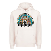 Pale Pink western mama rainbow Premium Hoodie - RanaPortraitStore