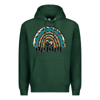 Sports Green western mama rainbow Premium Hoodie - RanaPortraitStore