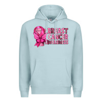 Blue Mist Breast Cancer Awareness with Coffee Cup Premium Hoodie - texasbilliewilder