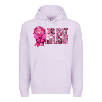 Lilac Breast Cancer Awareness with Coffee Cup Premium Hoodie - texasbilliewilder