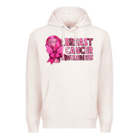 Pale Pink Breast Cancer Awareness with Coffee Cup Premium Hoodie - texasbilliewilder