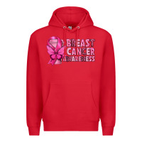 Red Breast Cancer Awareness with Coffee Cup Premium Hoodie - texasbilliewilder