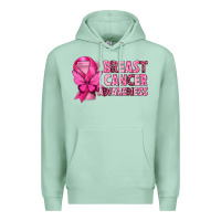 Seafoam Breast Cancer Awareness with Coffee Cup Premium Hoodie - texasbilliewilder