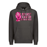 Smoke Breast Cancer Awareness with Coffee Cup Premium Hoodie - texasbilliewilder