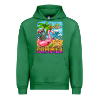 Emerald hello summer skeleton Urban Hoodie - Zillion Design Studio