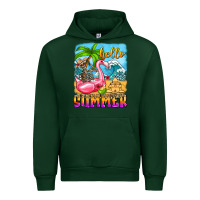 Forest Green hello summer skeleton Urban Hoodie - Zillion Design Studio