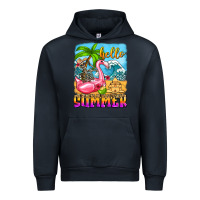 Navy hello summer skeleton Urban Hoodie - Zillion Design Studio