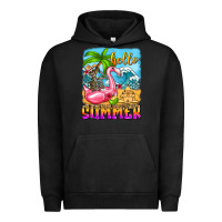 Pigment Black hello summer skeleton Urban Hoodie - Zillion Design Studio