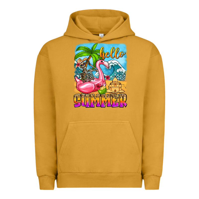 Hello Summer Skeleton Urban Hoodie by Zillion Design Studio | Teevron