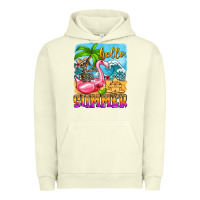 Pigment Pistachio hello summer skeleton Urban Hoodie - Zillion Design Studio
