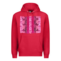 Cardinal Breast Cancer Brushstrokes Premium Hoodie - texasbilliewilder