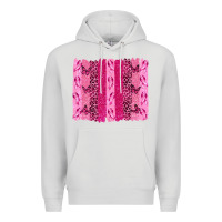 Dove Grey Breast Cancer Brushstrokes Premium Hoodie - texasbilliewilder