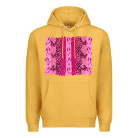 Mustard Breast Cancer Brushstrokes Premium Hoodie - texasbilliewilder