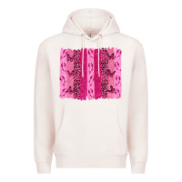 Pale Pink Breast Cancer Brushstrokes Premium Hoodie - texasbilliewilder