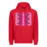 Red Breast Cancer Brushstrokes Premium Hoodie - texasbilliewilder