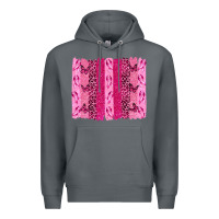Rock Breast Cancer Brushstrokes Premium Hoodie - texasbilliewilder