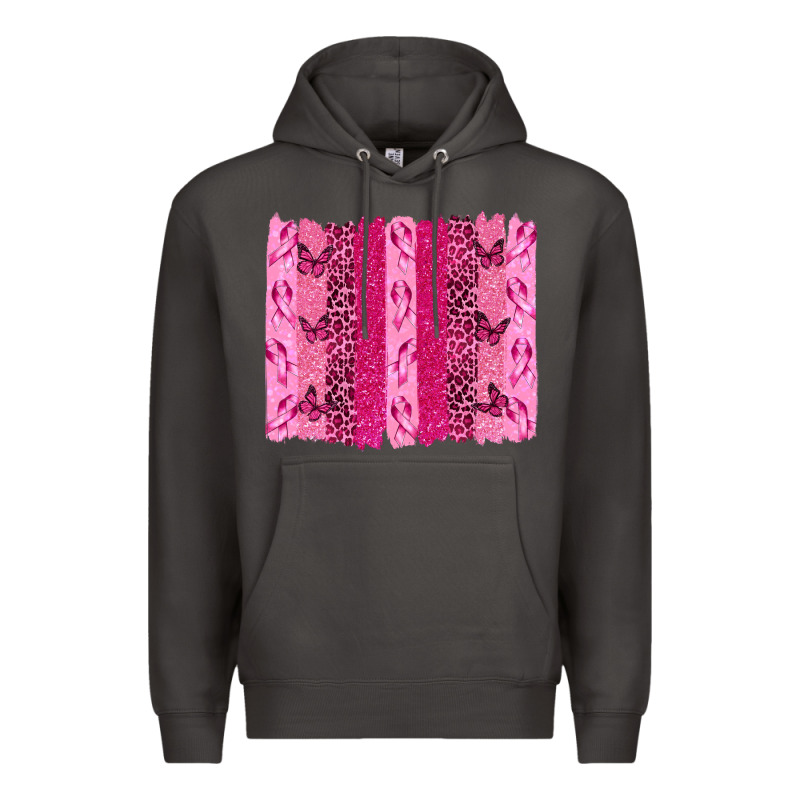 Breast Cancer Brushstrokes Premium Hoodie by texasbilliewilder | Teevron